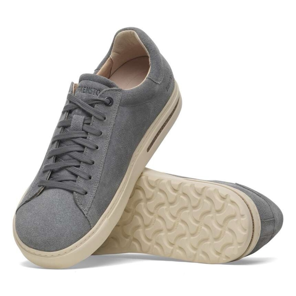 Birkenstock Low Bend Suede Leather Sneakers Basalt Grey SZ 41 Minimalist Comfort